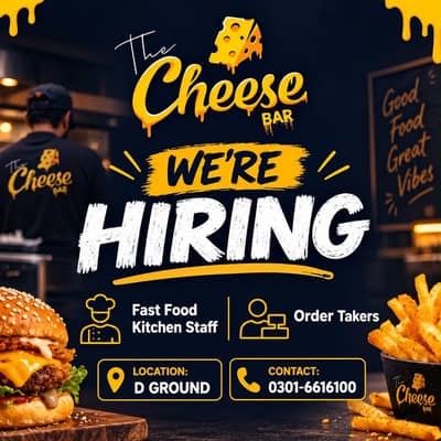 Order taker and junior fast food chef