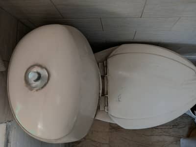 Master Brand Cream Commode / Western Toilet – Used