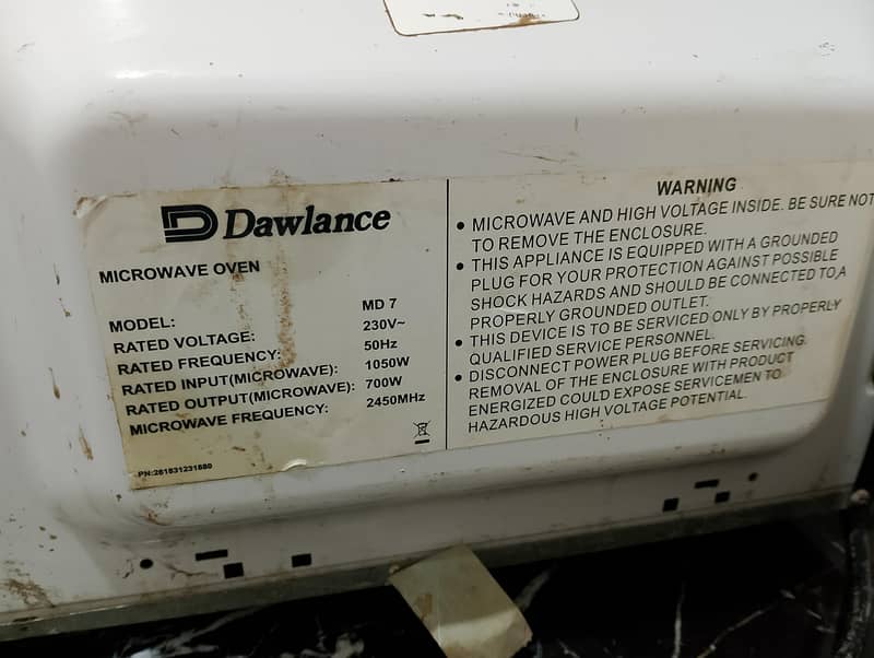 Dawlance microwave 3
