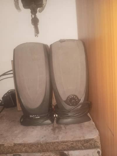 Dell A215 Multimedia Desktop Computer Speakers Pair with 12V Adapter