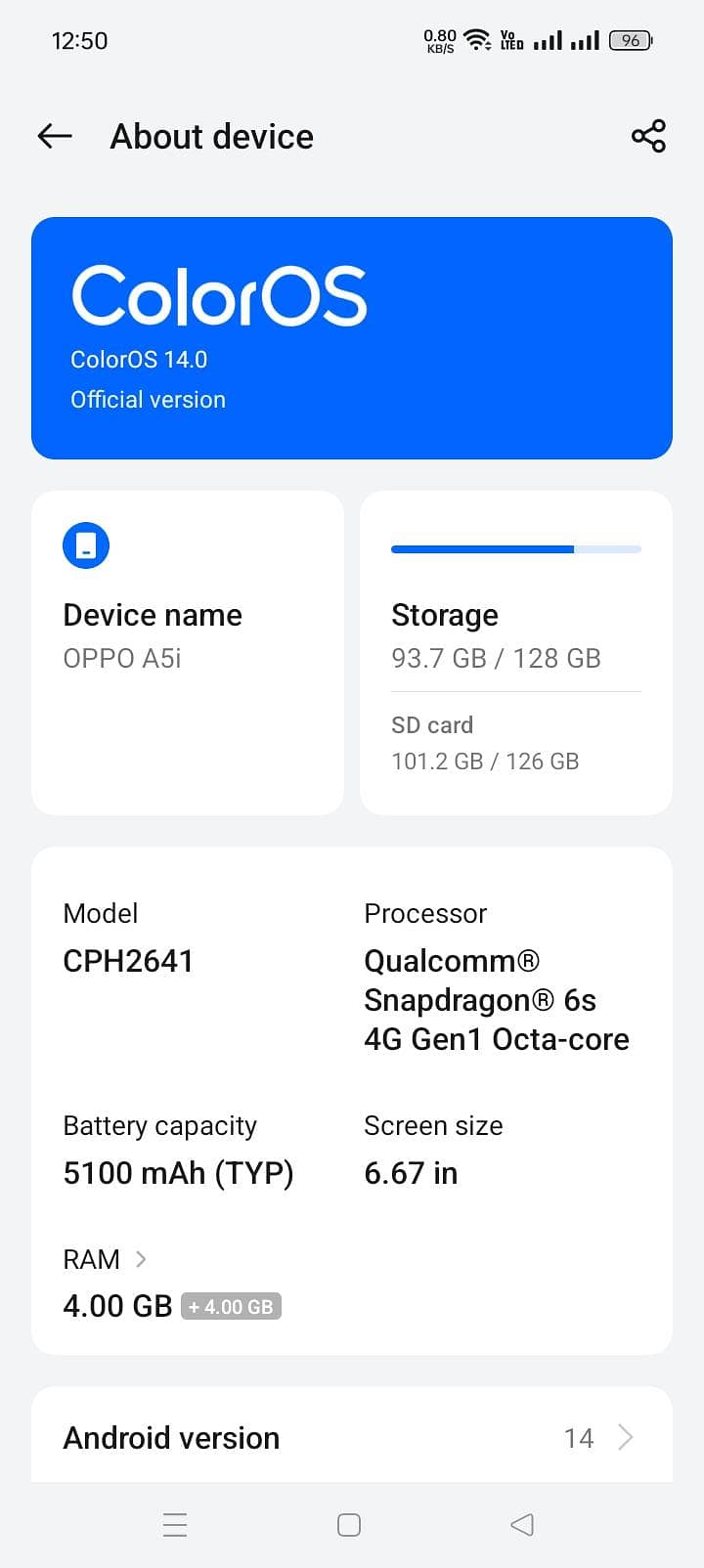 OPPO A5i 4