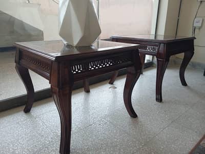 Wood Center Table Set – 3 Piece