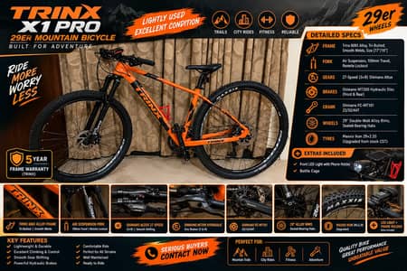 Trinx X1 Pro 29" MTB Cycle + Disc Brake +  Bicycle + Cycle