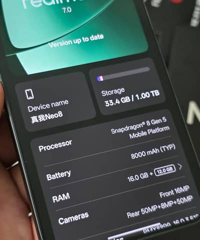 Realme NEO 8  AVAILABLE 16GB -1 TB