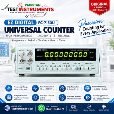 EZ Digital FC-7150U Universal Counter 1.5 GHz | Frequency Counter