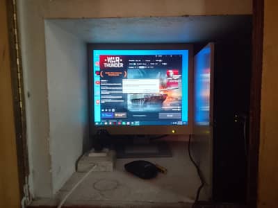HP core 2 quad with graphics card and monitor full setup