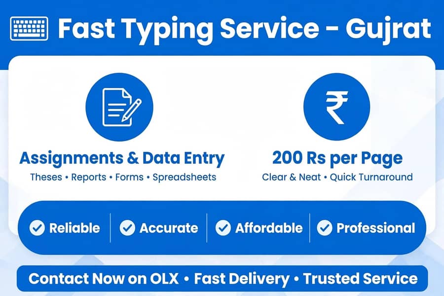 typing service assignment and data entry 200RS 0