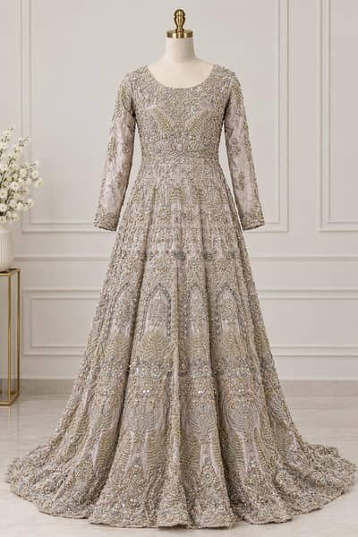 Beautiful Heavy Walima Maxi | Bridal Wedding Dress