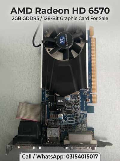 AMD Radeon HD 6570 (2GB GDDR5 / 128-Bit) Graphic Card for Sale