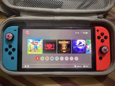 Nintendo Switch OLE Jailbreak 512GB Box Open + 2 Extra Controllers