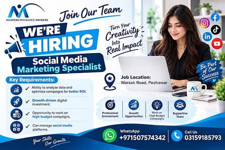 We're Hiring – Social Media Marketing Specialist