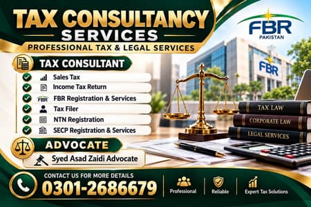 Company Registration | Tax Filer, FBR | Income Tax Return | Sales Tax