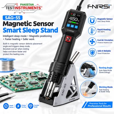 FNIRSI SAG-55 Pro Smart Hot Air Gun 550W | 450°C Soldering Rework