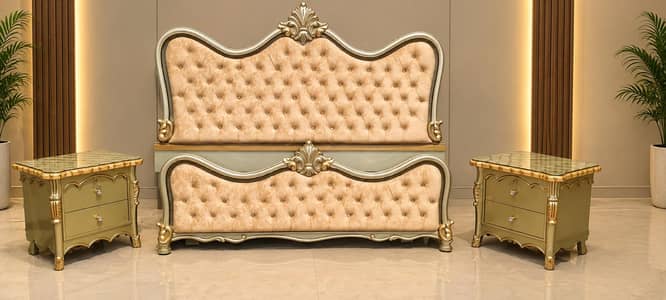 Deco Paint Bed Set | Premium Furniture | Luxury Bed Set