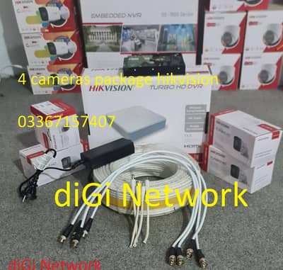 4 cameras package hikivision orignal