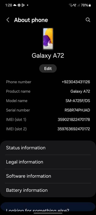 Samsung Mobile A72