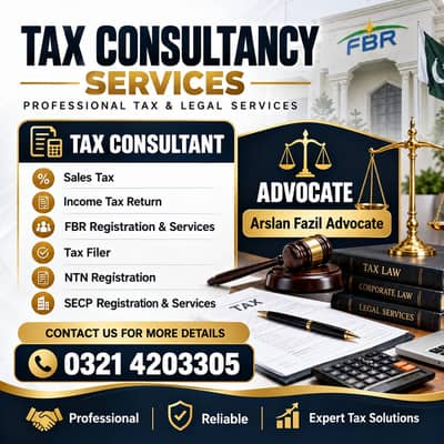 FBR Income Tax Filing | Best Tax Consultant | Sale Tax,NTN, GST