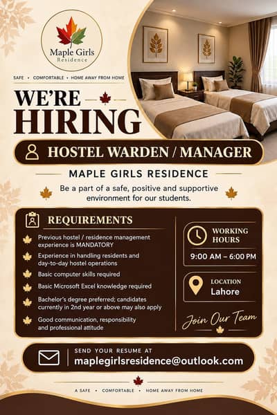 Girls hostel Warden