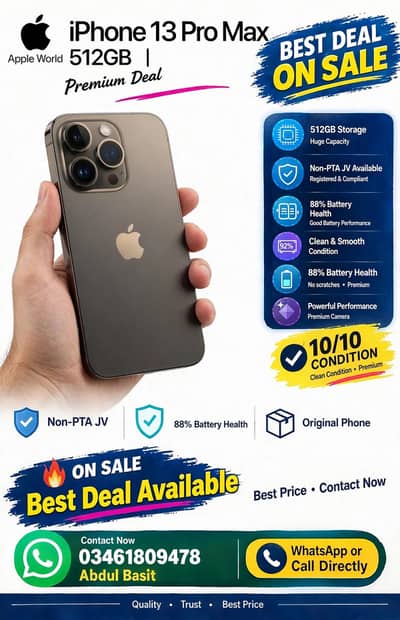 Apple iPhone 13 Pro Max 512 gb non pta jv