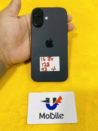 Apple iPhone 16 128GB Non PTA jv  93% Battery