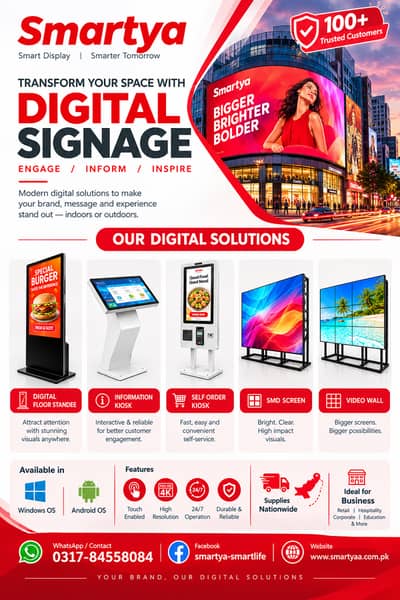 Digital Kiosk l Digital Podium l Interactive Signage l Self Order led
