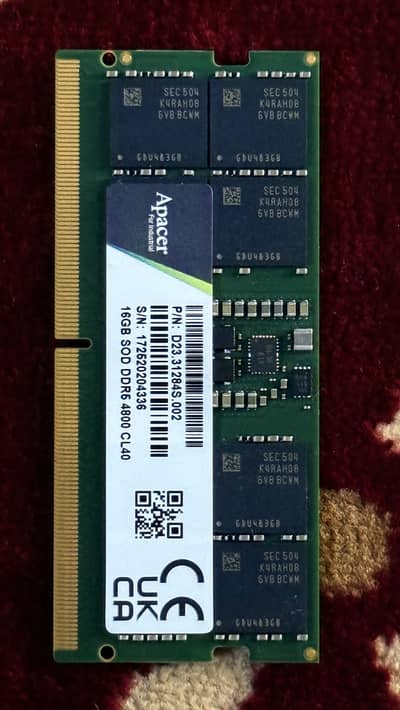 1 Ram 16GB DDR5