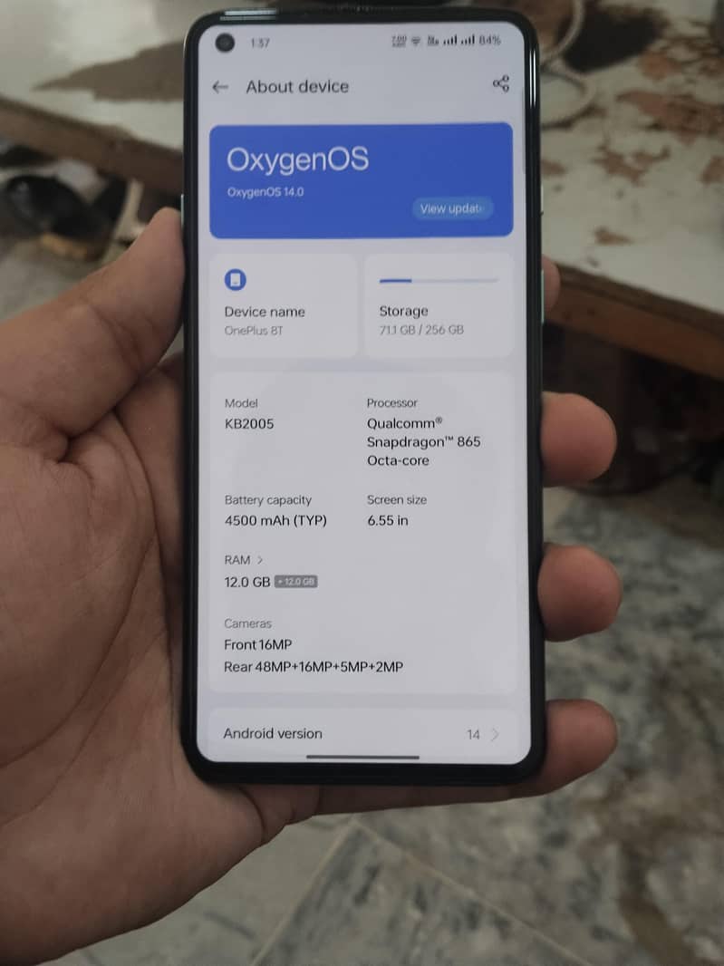 One Plus 8t 4