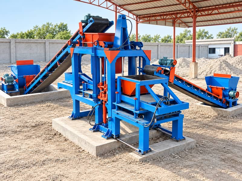 Automatic & Semi Automatic Hydraulic Press Paver block Machine 18