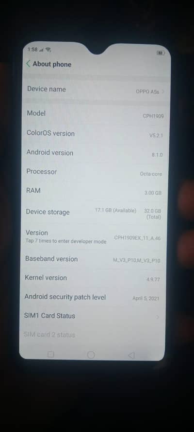 oppo A5s