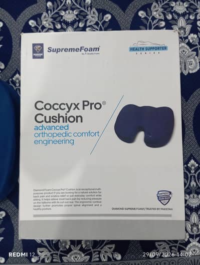 Diamond supreme Coccyx Pro cushion for prolonged sitting and tailbone