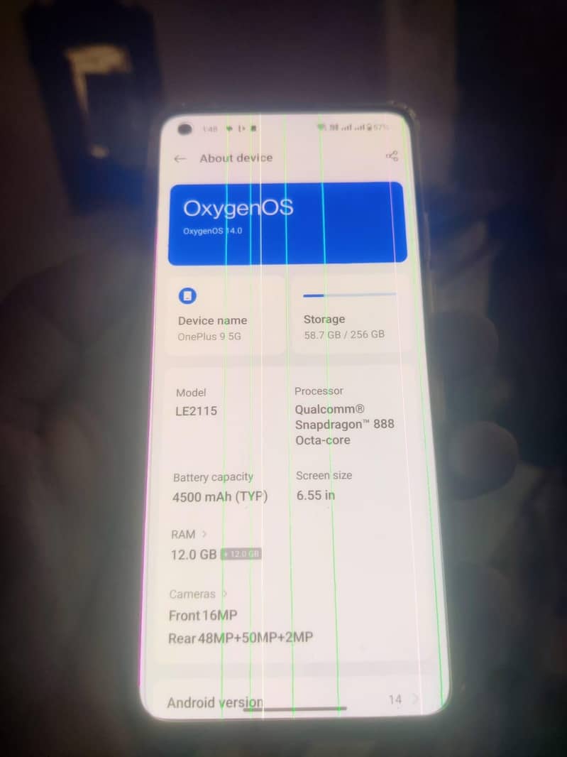 One Plus 9 PTA Aprof offical 12/256 4