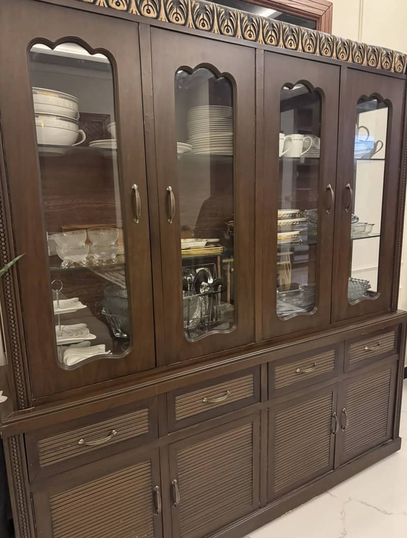 Showcase made with solid wood 1