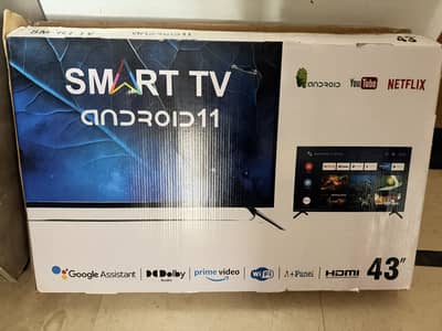 SMART ANDROID LED TV 43” bought 1 day ago
