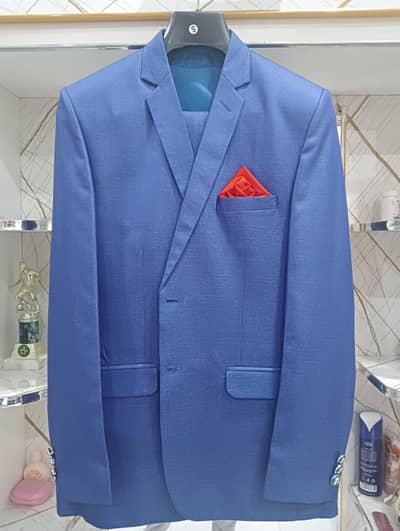 Royal Blue Three-Piece Suit