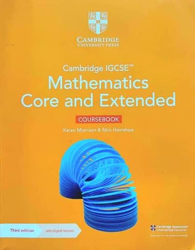Cambridge IGCSE™ Mathematics core & extended coursebook with digital. .