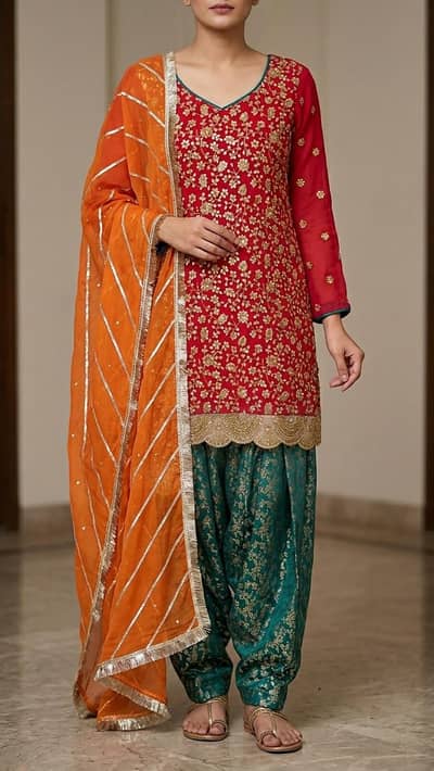 mahendi heavy dress one time used