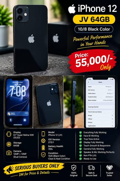 iPhone 12 JV. 64. GB PH 03074049447