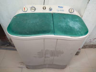 haier semi automatic machine, used, washer and dryer