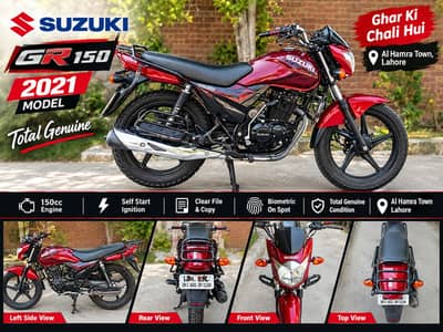Suzuki GR 150 2021 Red – Total Genuine | 0304\45\85394 | Lahore