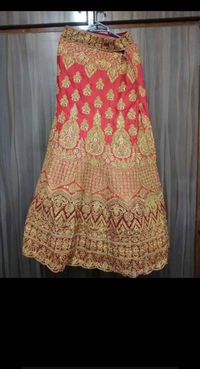 FOR SALE: Beautiful Red Bridal Lehenga Choli duppta - Used Only Once