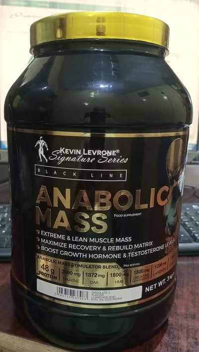 Kevin Levrone Anabolic Mass 3kg – Premium Muscle Mass Gainer Suppleme