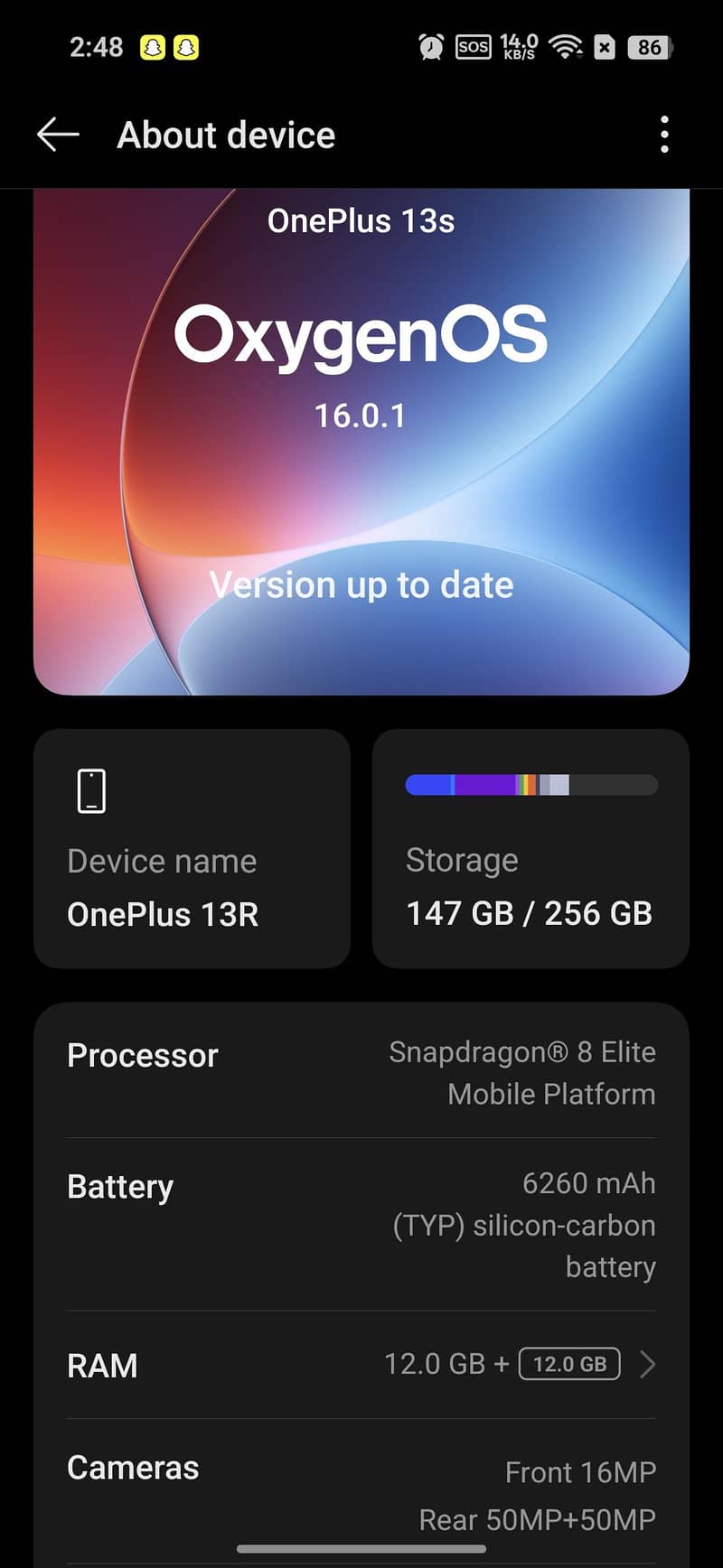 One Plus 13R 5