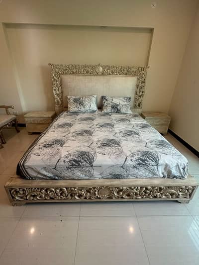 Wooden bed