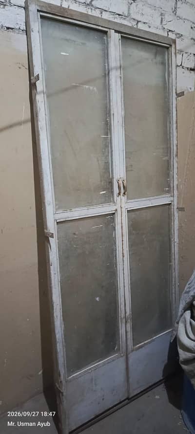 double door iron glass Door for sale.