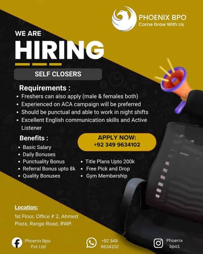 we are Hiring fresh and experience Candidate
