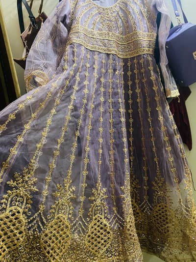 Lilac colour maxi