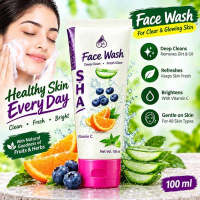 SHA face wash