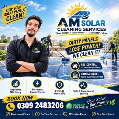 Professional Solar Panel Cleaning Services - AM Sola