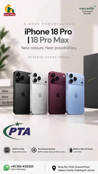 iPhone 18 Pro & Pro Max Are Now Available at Cell Hut! 
