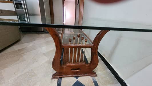 solid wooden table